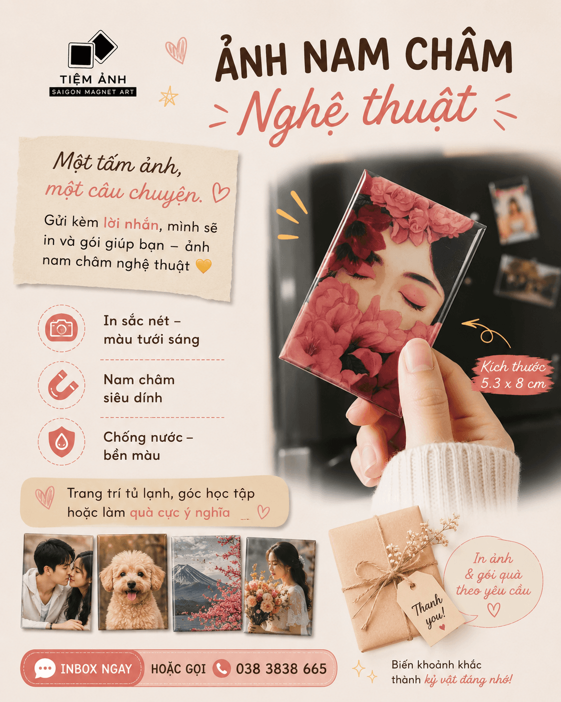 Ảnh Nam Châm Nghệ Thuật - Best Seller